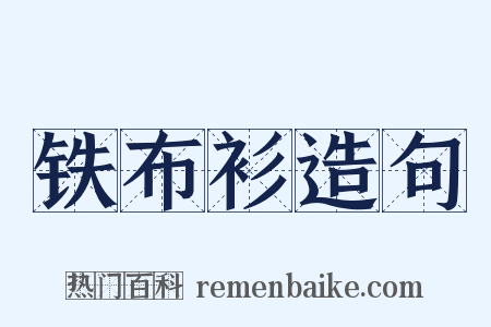 铁布衫造句是什么意思的图片